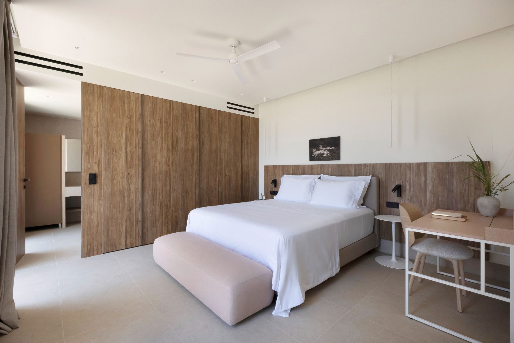 Double bedroom at Villa Astra, Paros