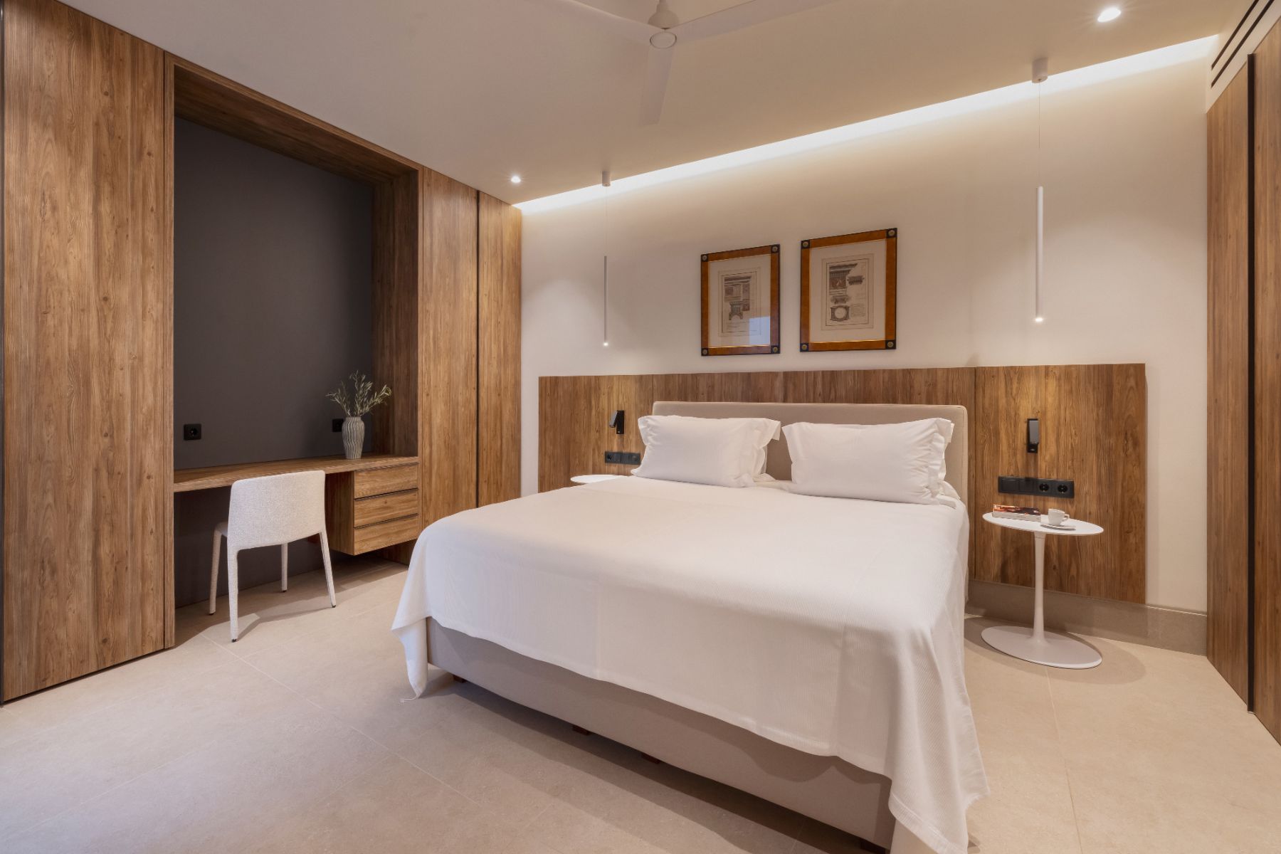 Double bedroom at Villa Astra, Paros