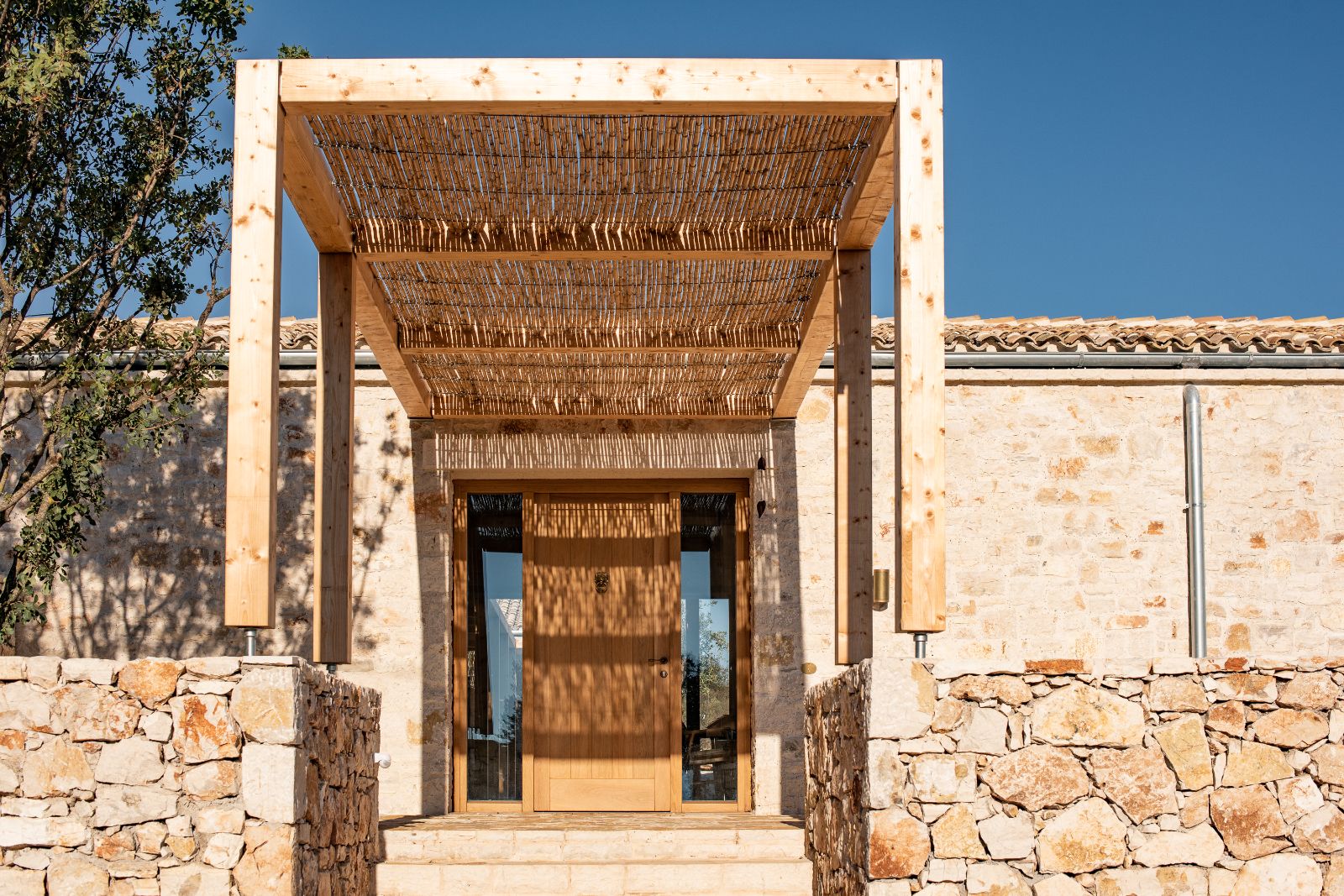 Front Door of Villa Edina in Corfu