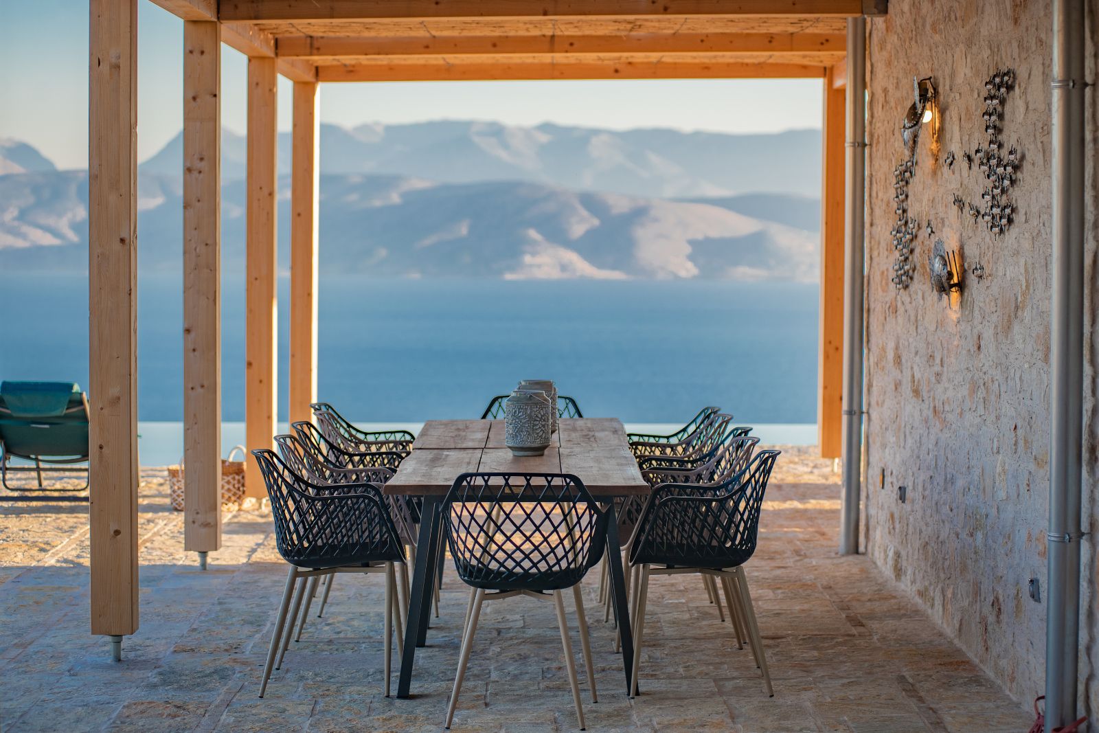 Outdoor Dining at Villa Edina in Corfu