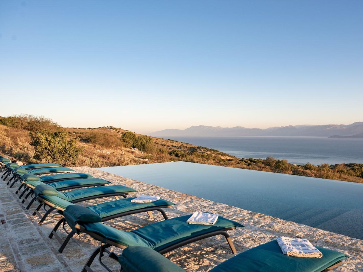 Pool at Villa Edina in Corfu