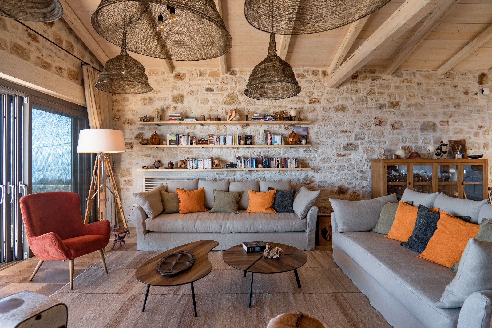 Sitting Room at Villa Edina in Corfu