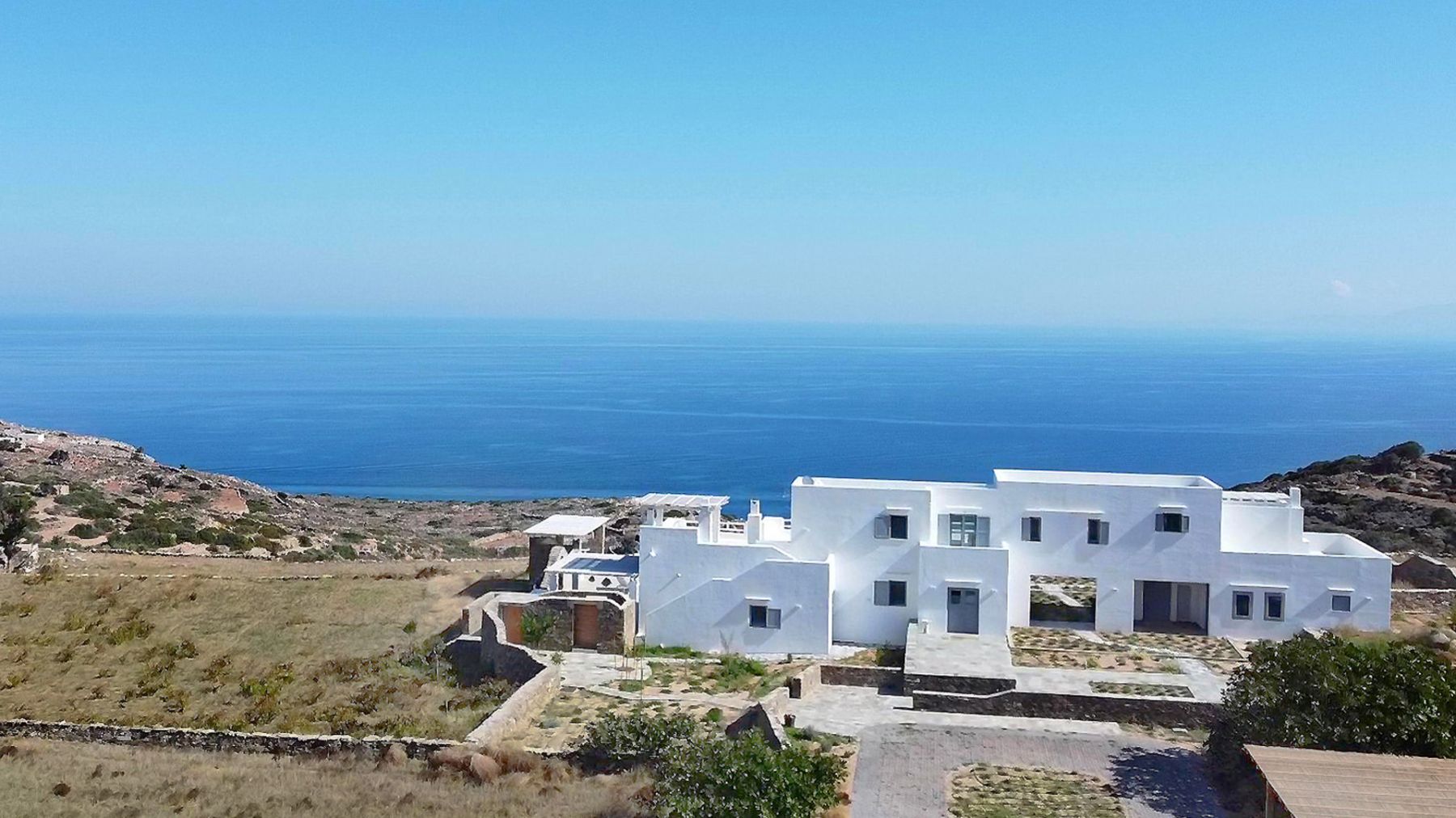 Aerial view of Villa Eleonas, Sifnos