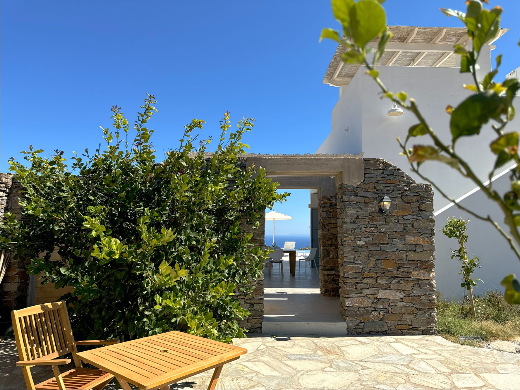 Garden at Villa Eleonas in Sifnos