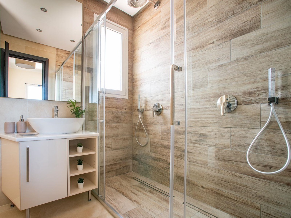 Bathroom at Villa Elia, Corfu
