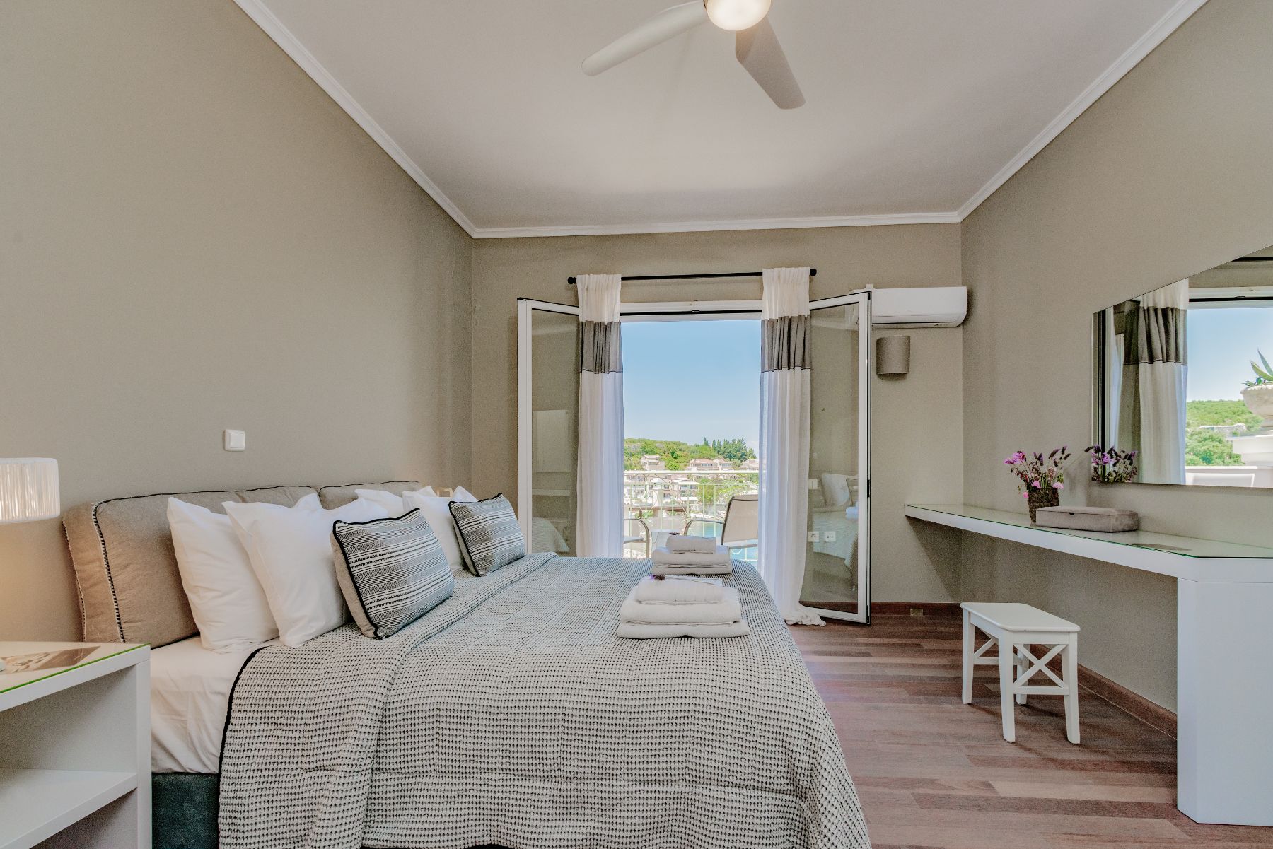 Double bedroom at Villa Elia, Corfu