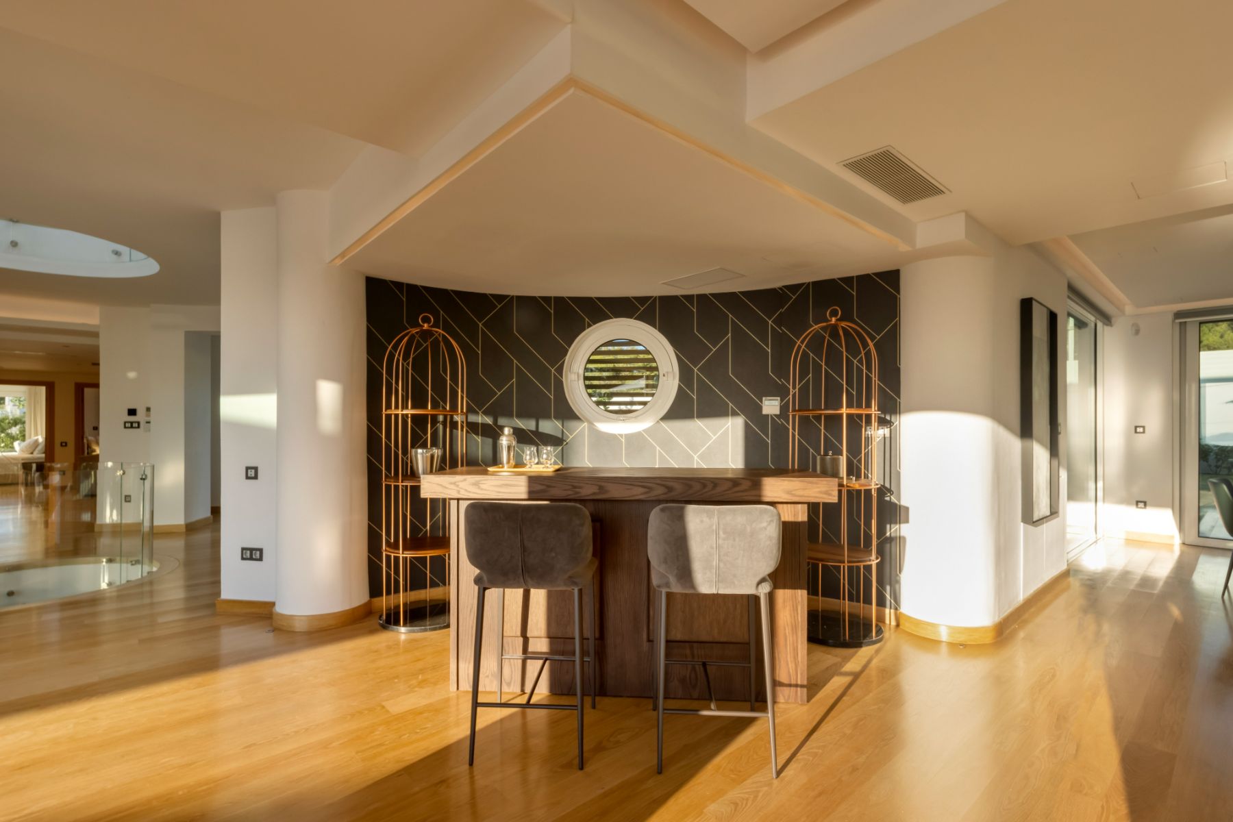 Bar area at Villa Elysian