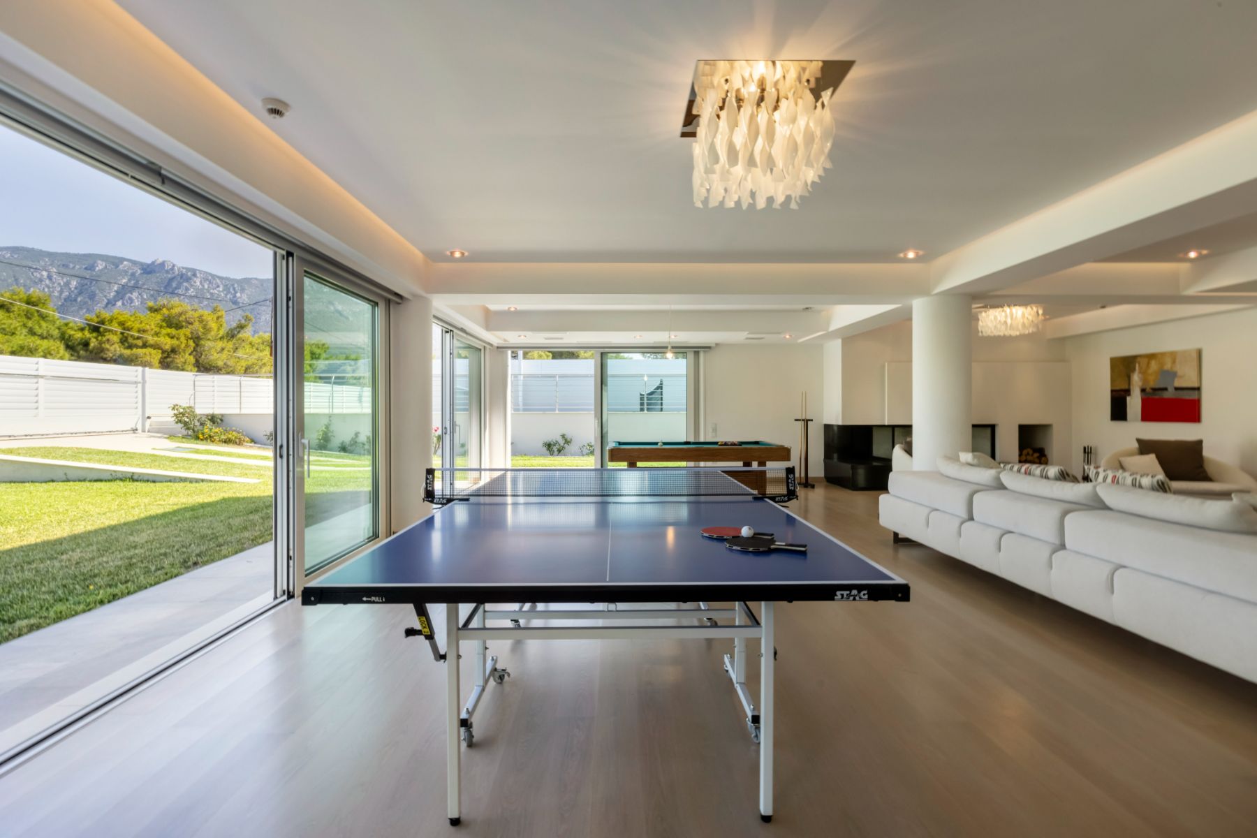 Games room at Villa Elysian 