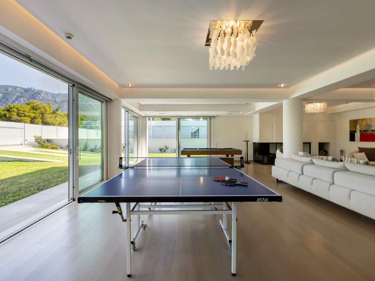 Games room at Villa Elysian