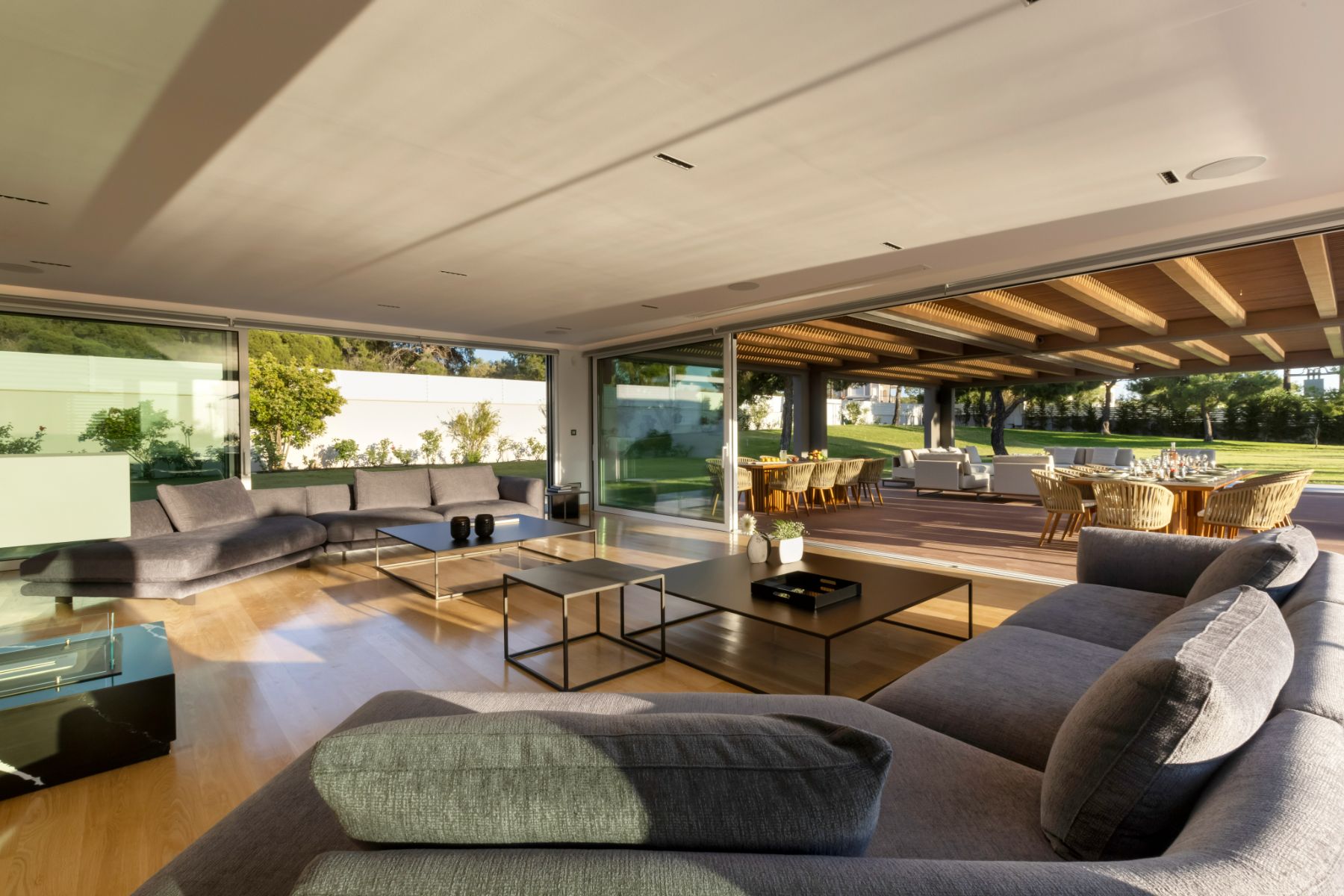 Living area at Villa Elysian