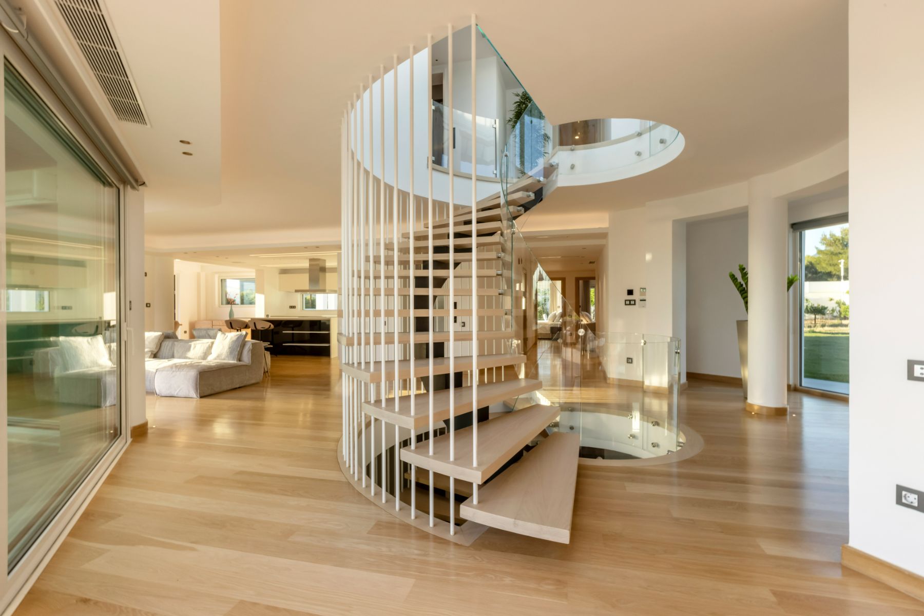 Staircase at Villa Elysian