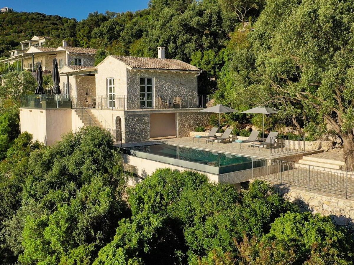 Building at Villa Eos in Corfu