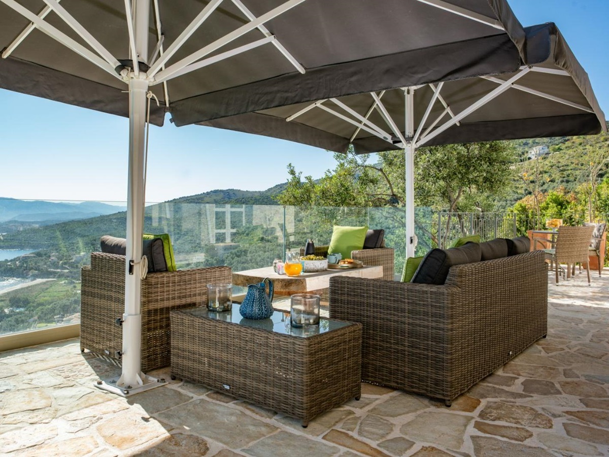 Outdoor Seating at Villa Eos in Corfu