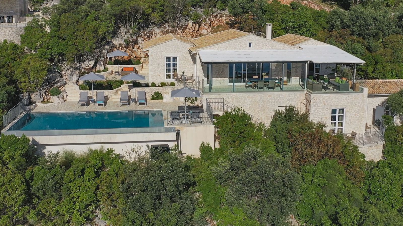 Exterior of Villa Gaia in Corfu