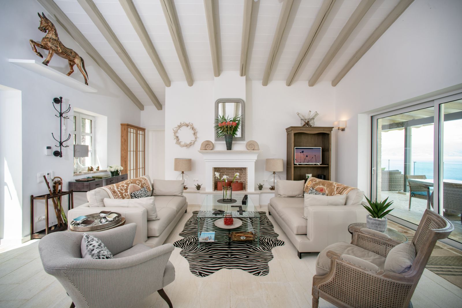 Sitting room 2 at Villa Gaia Corfu
