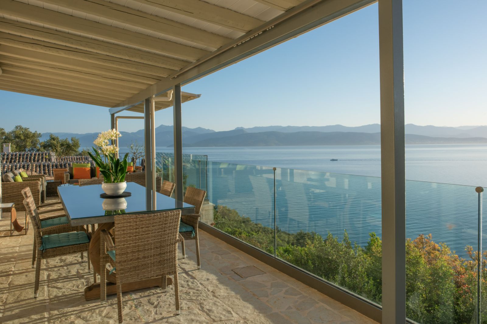 Terrace at Villa Gaia Corfu