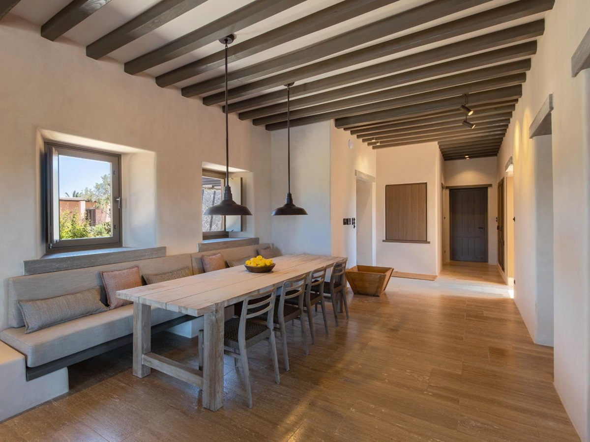 Dining room at Villa Galini, Paros