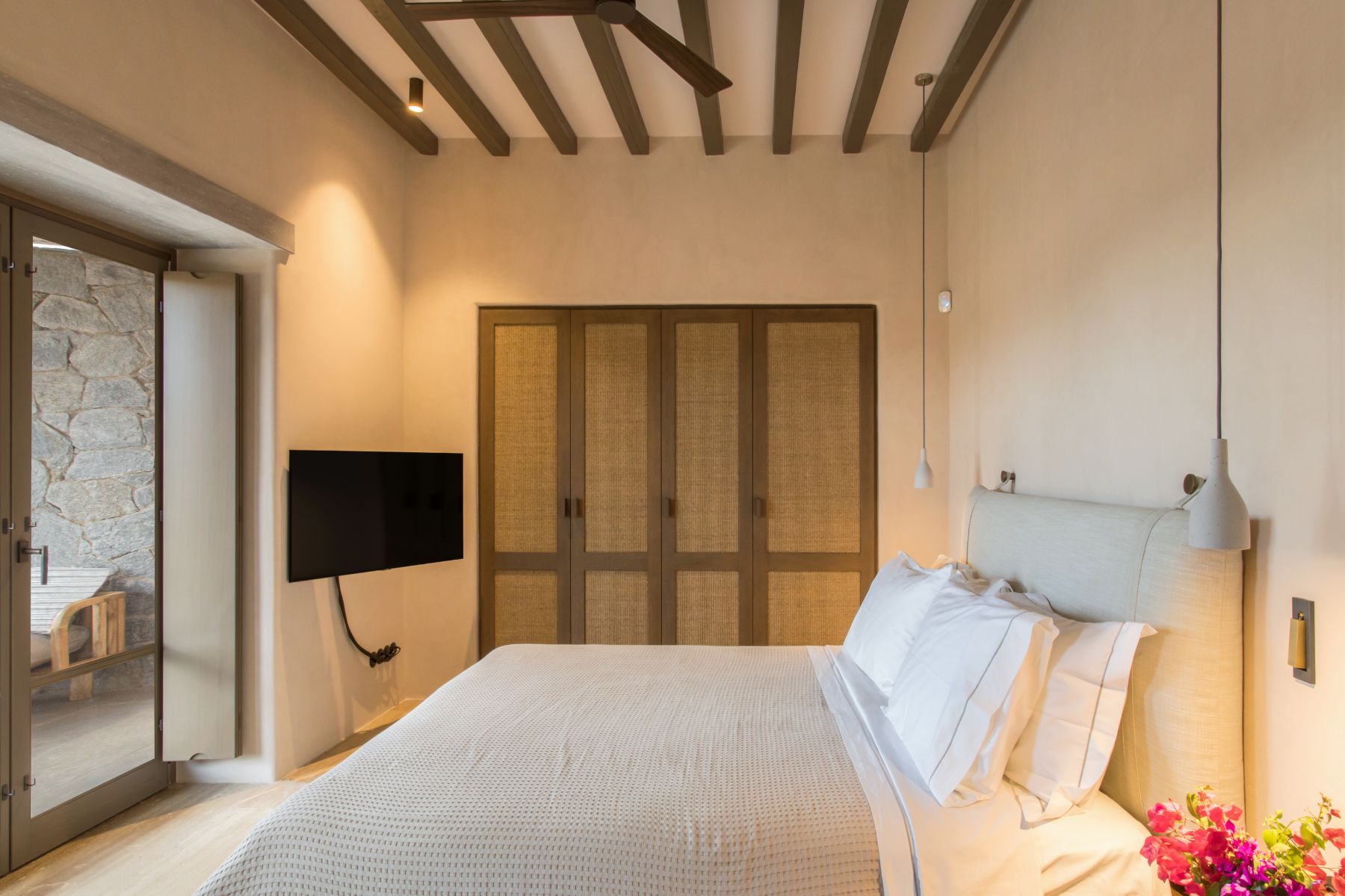 Bedroom at Villa Galini, Paros