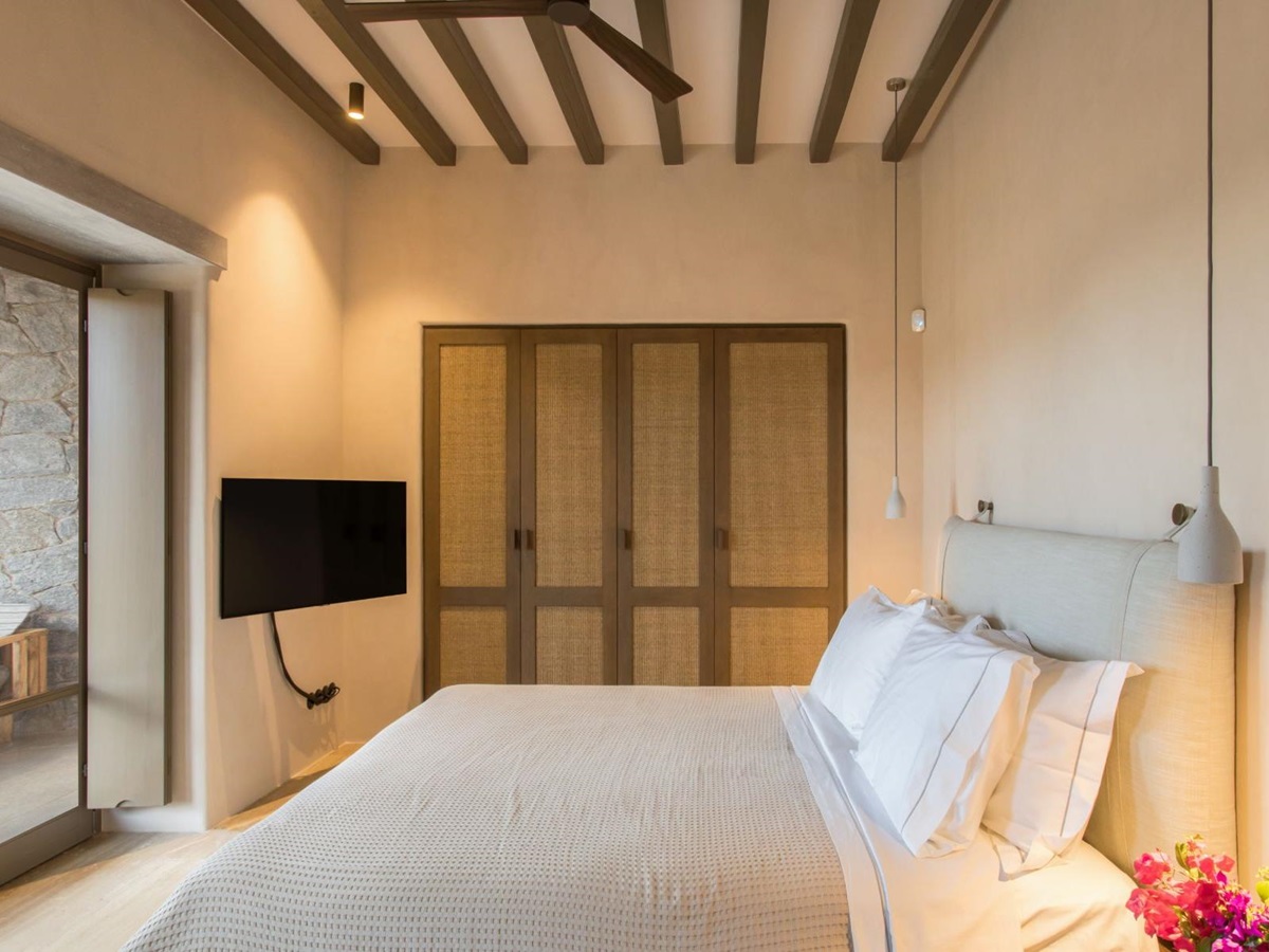 Bedroom at Villa Galini, Paros