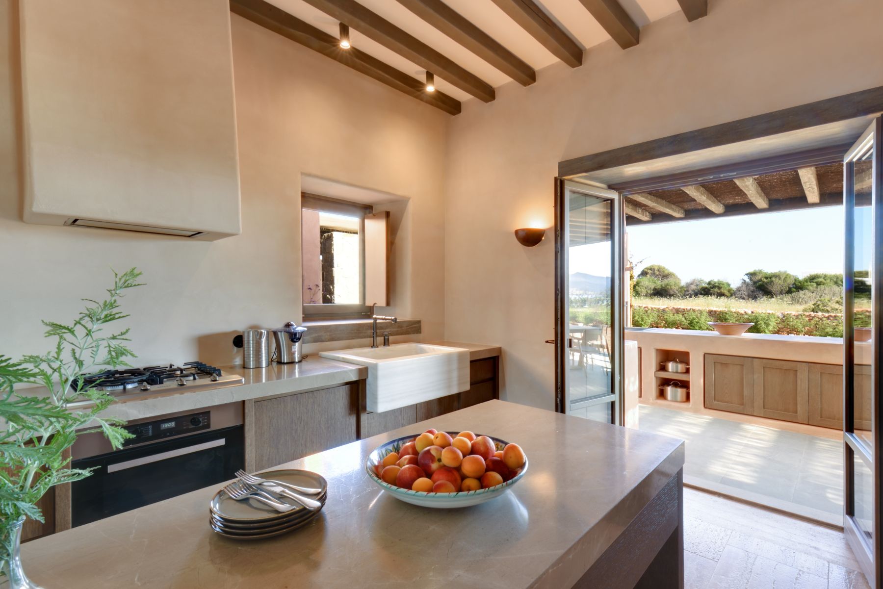 Kitchen at Villa Galini, Paros