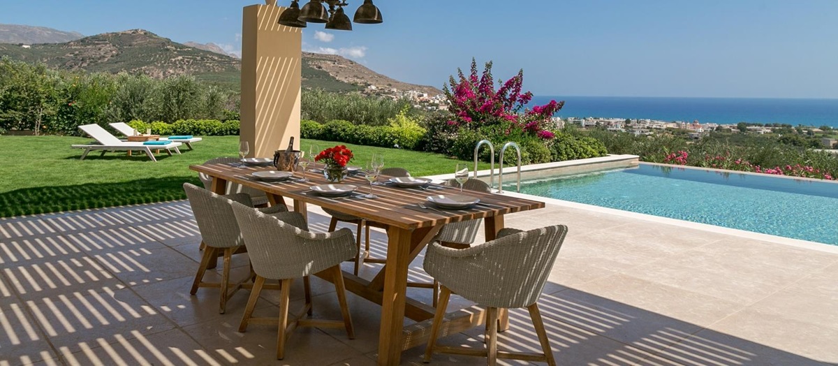Beautiful views from Villa Ianira, luxury villa in Crete, Greece