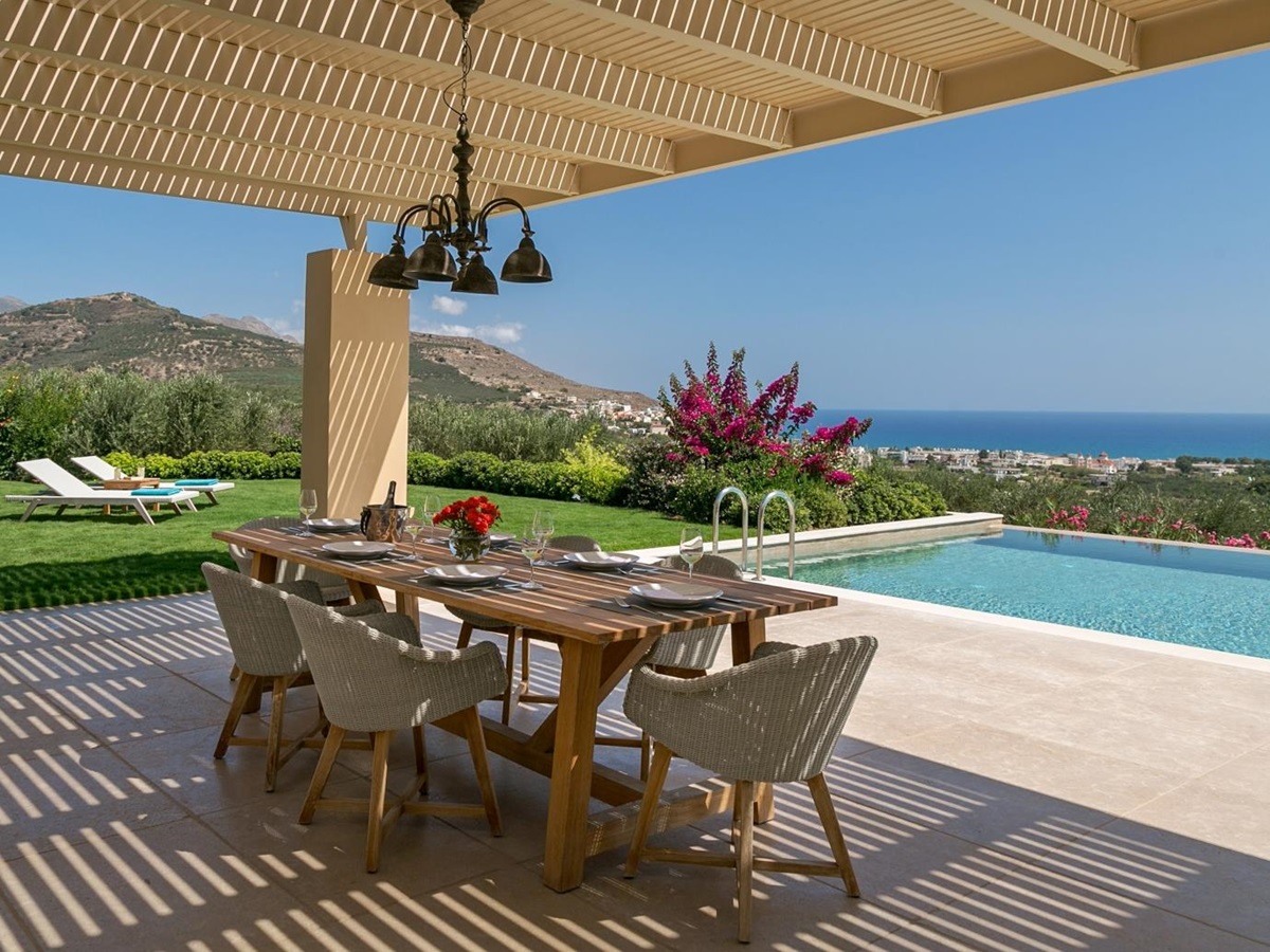 Beautiful views from Villa Ianira, luxury villa in Crete, Greece