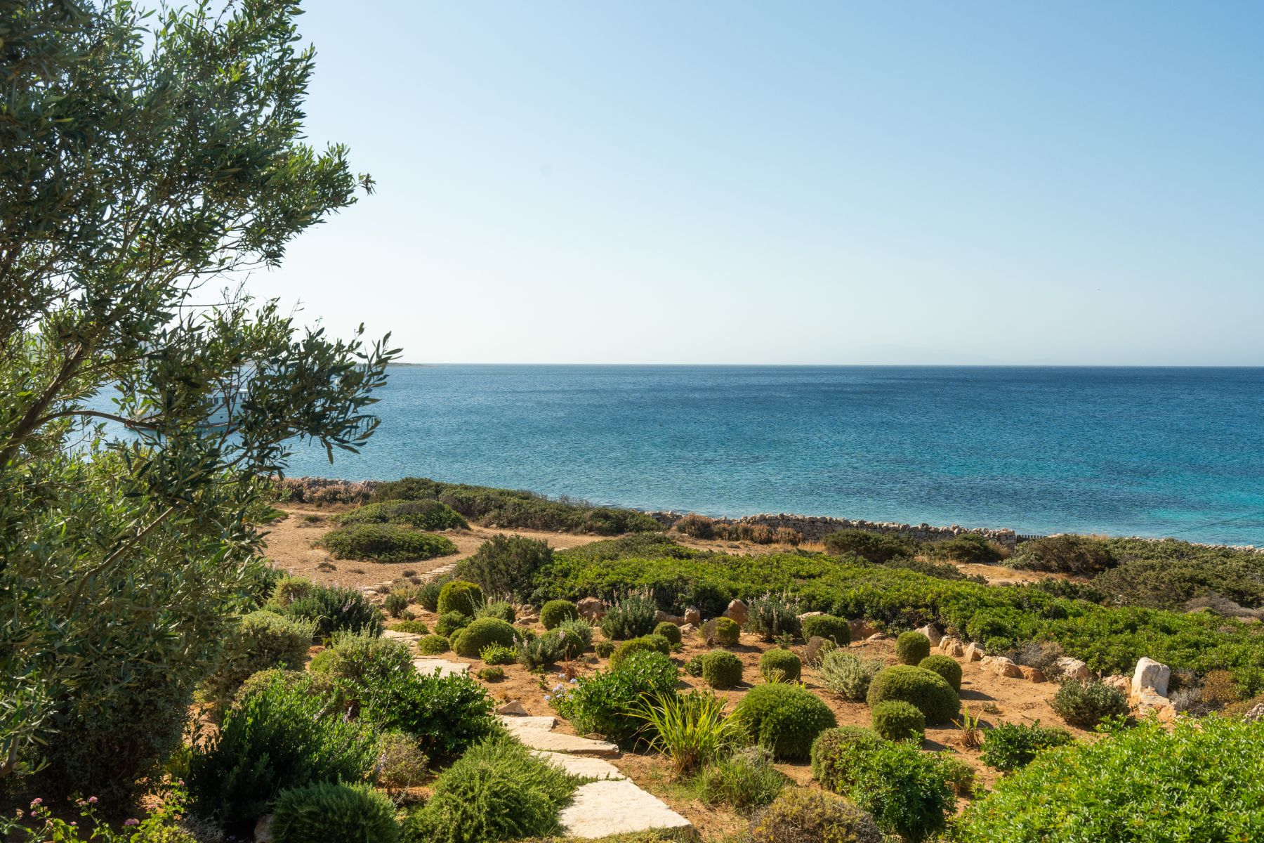 Path to the beach at Villa Ilios, Paros