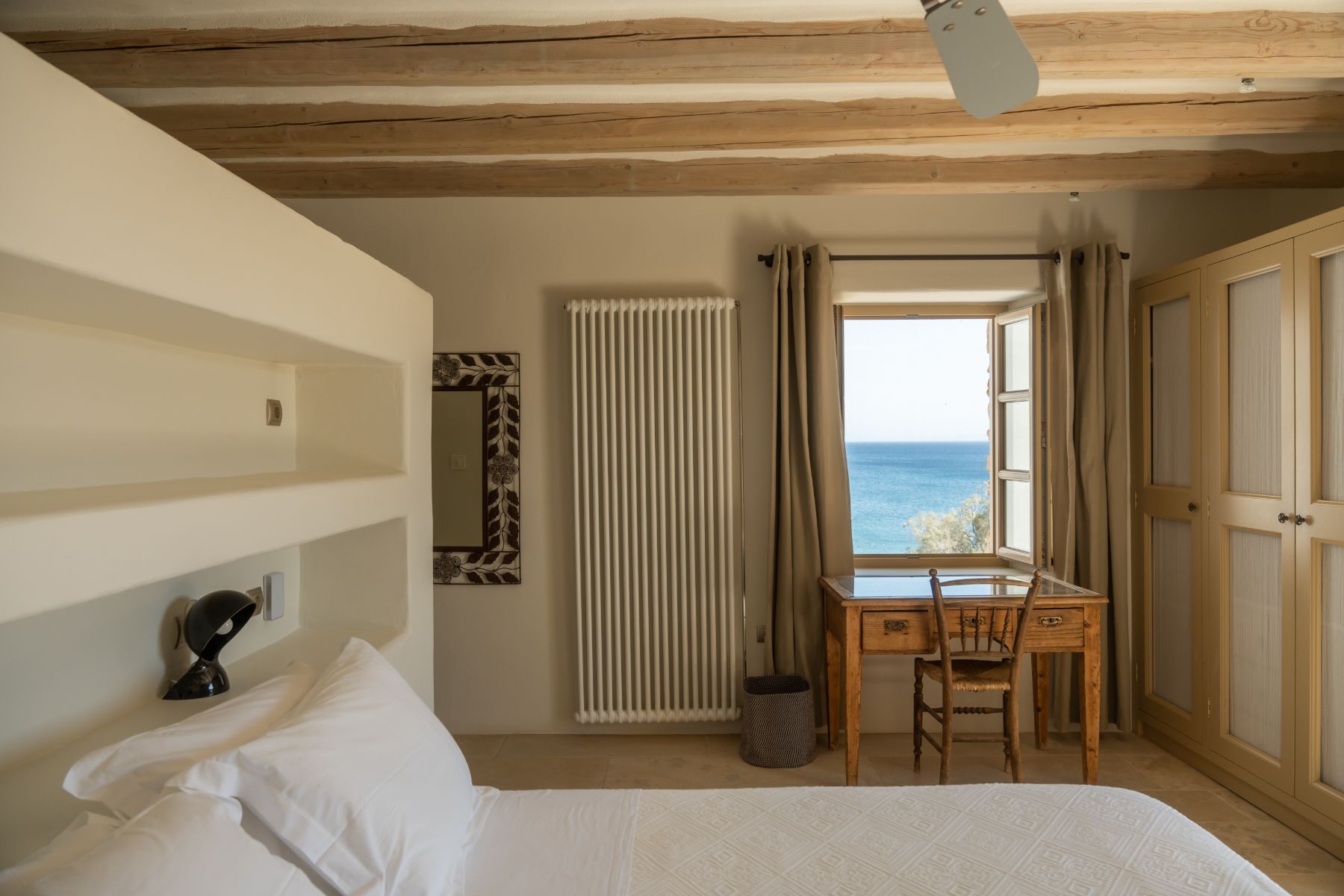 Double bedroom at Villa Ilios, Paros