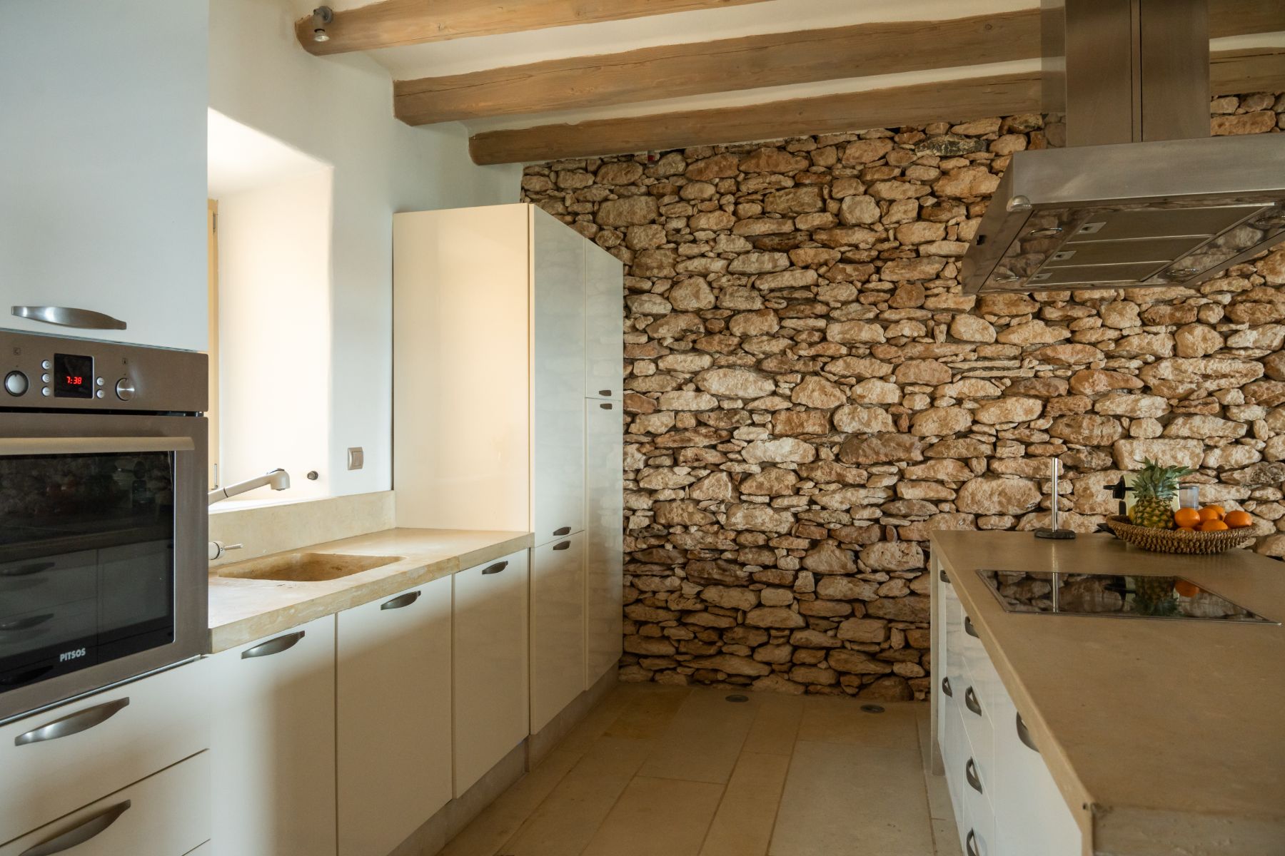 Kitchen at Villa Ilios, Paros