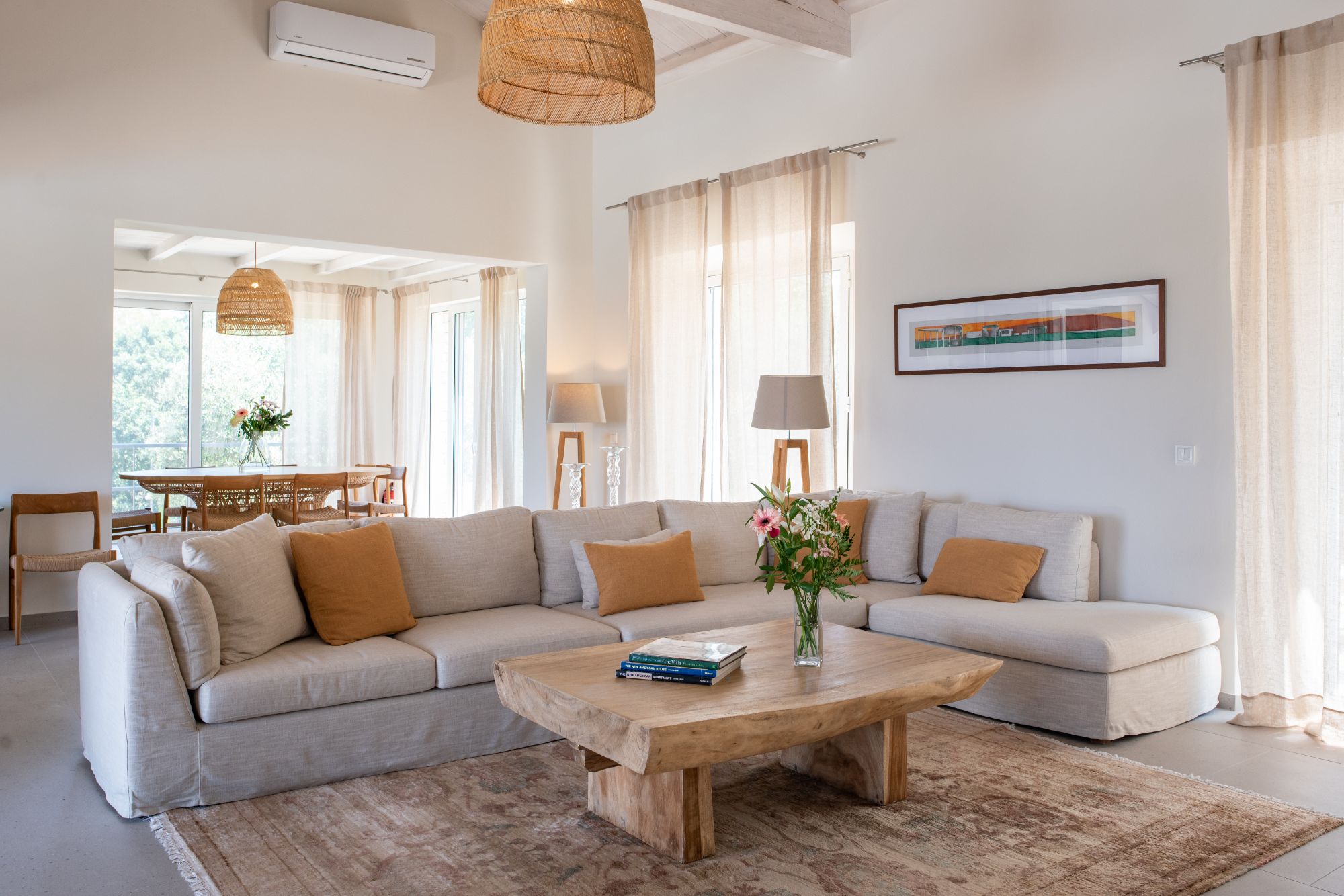 Living room at Villa Ioulia