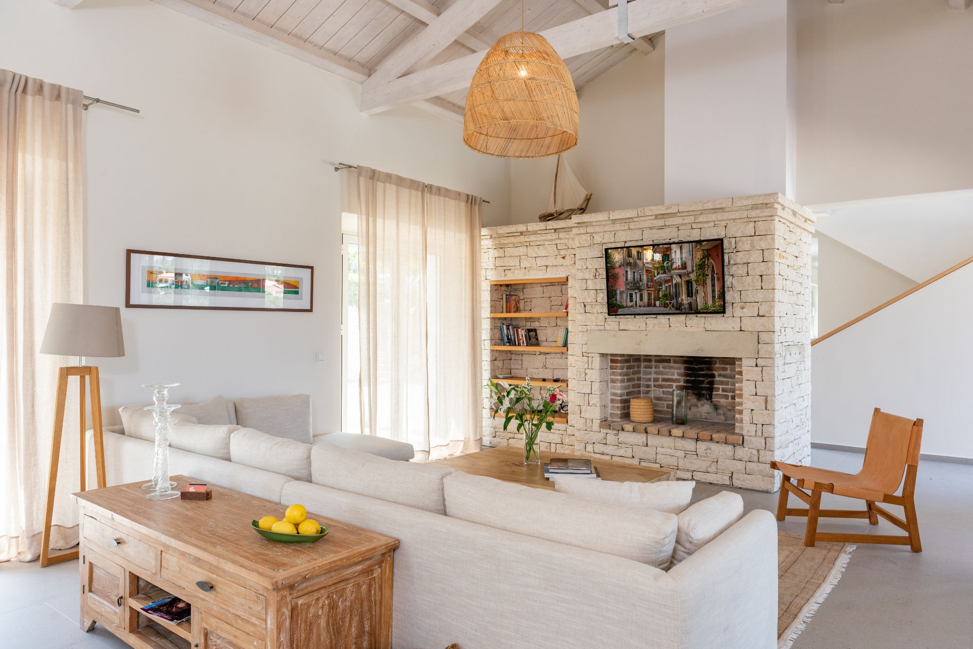 Living room at Villa Ioulia
