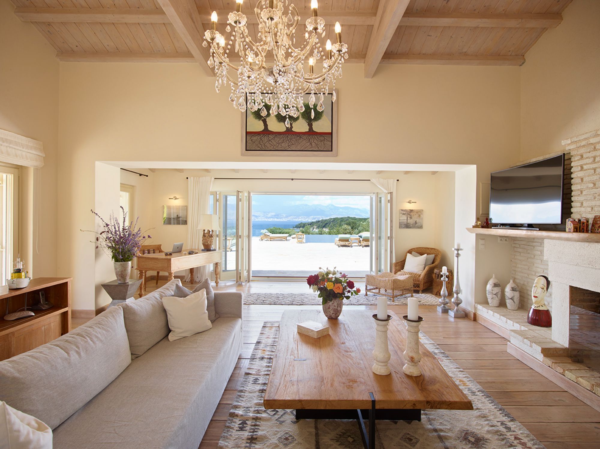 Living room at Villa Jasmine