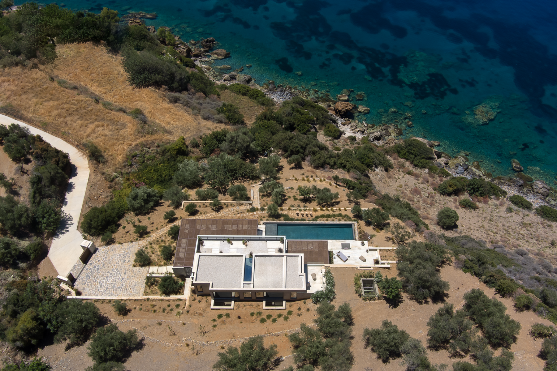 Aerial view of Villa Kallisti, Crete