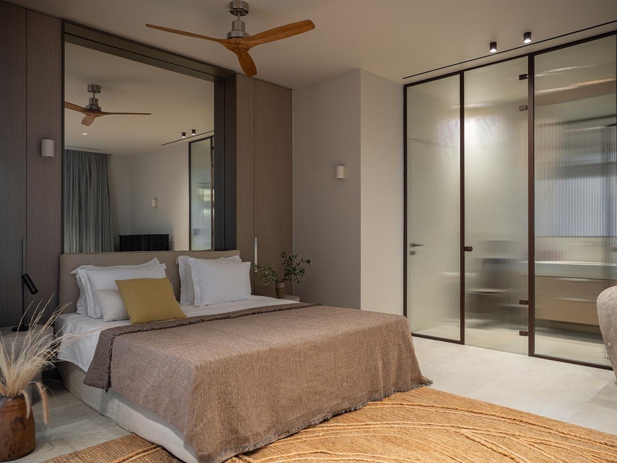 Bedroom at Villa Kallisti in Crete
