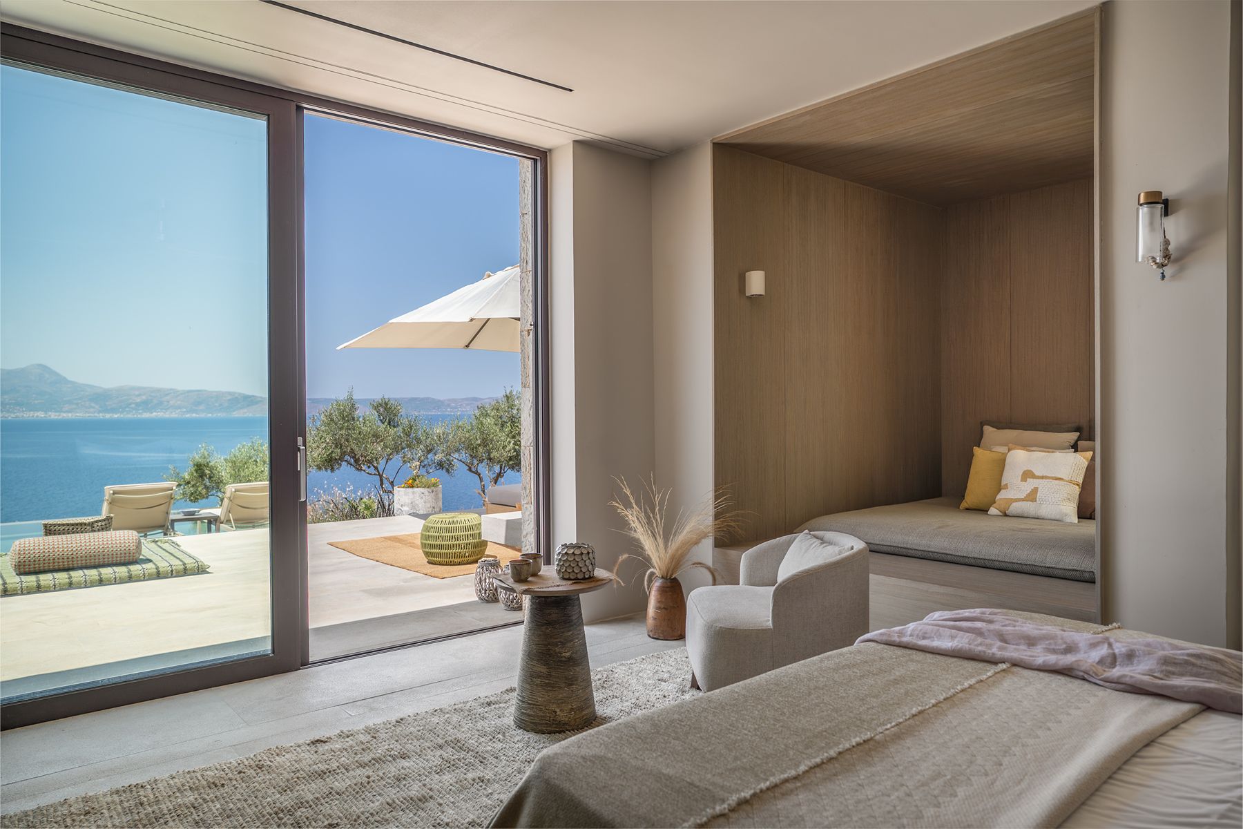 View from bedroom at Villa Kallisti in Crete