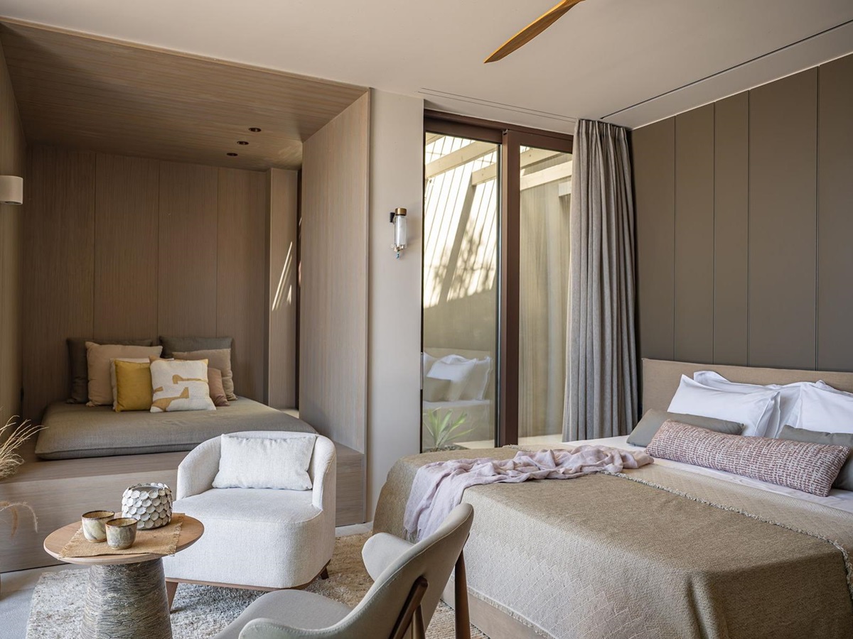 Bedroom at Villa Kallisti in Crete