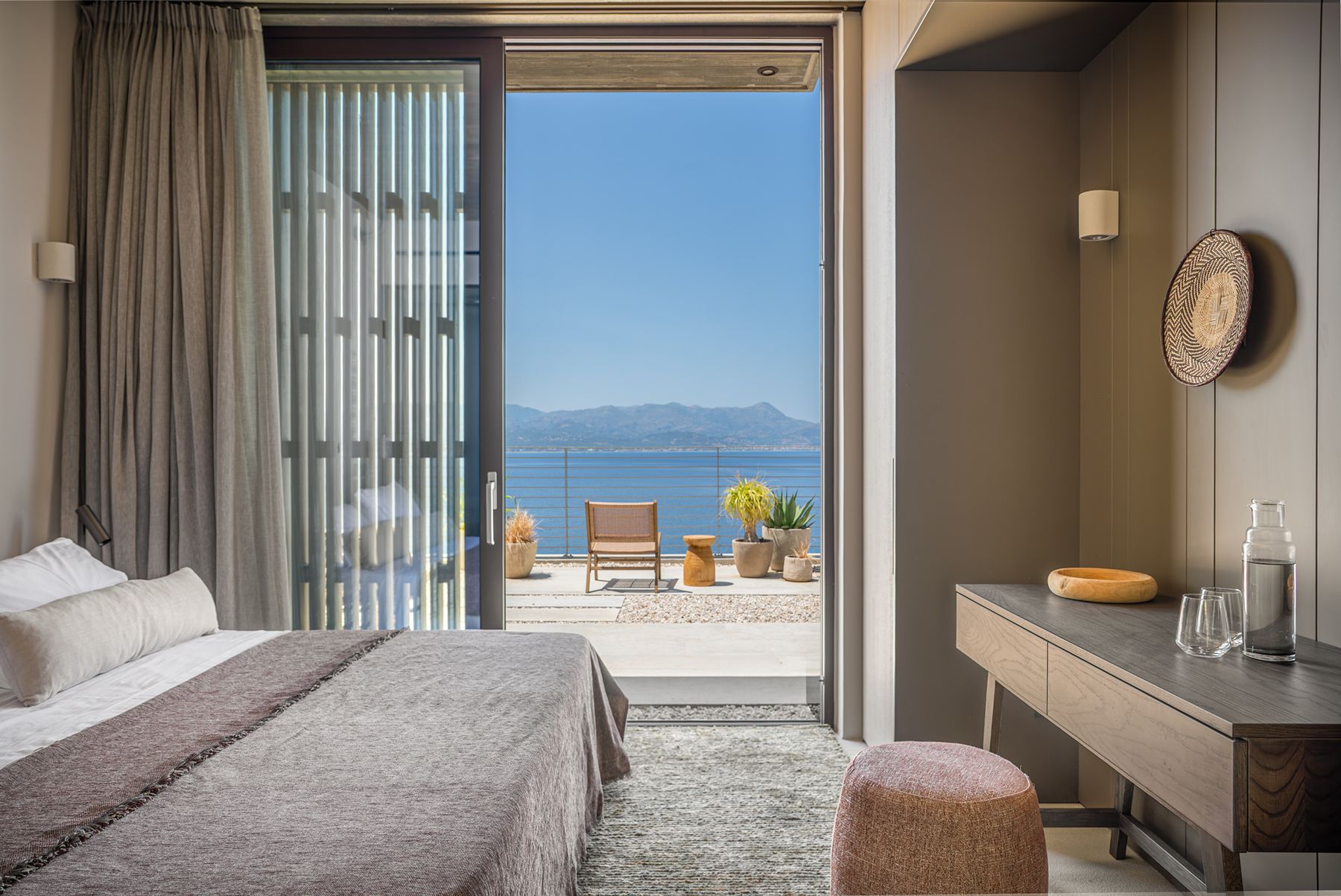 Bedroom at Villa Kallisti in Crete