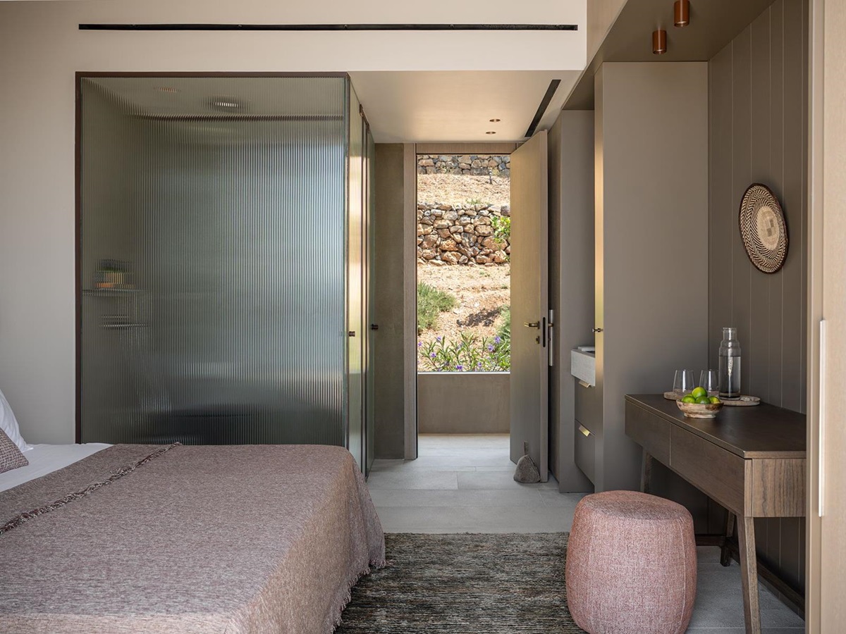 Bedroom at Villa Kallisti in Crete
