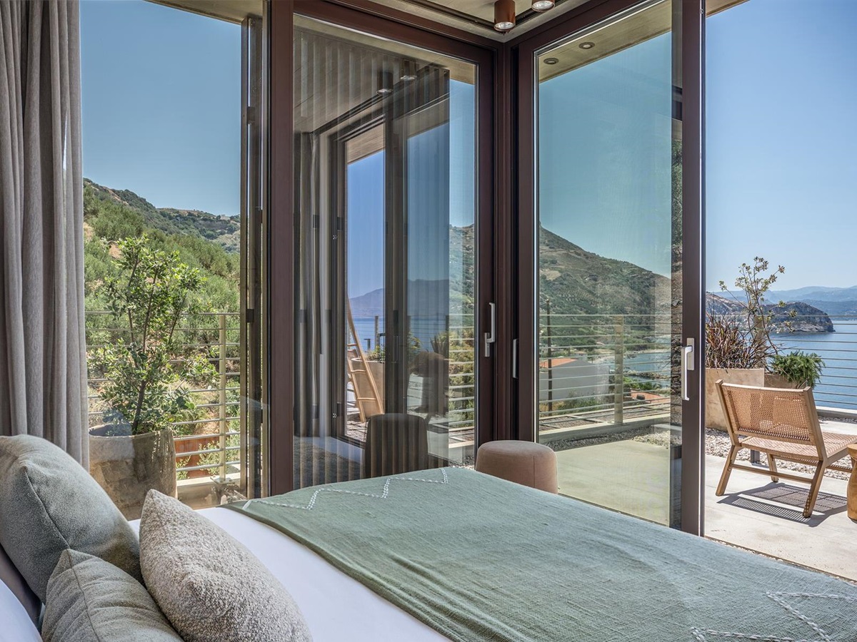 Bedroom at Villa Kallisti in Crete