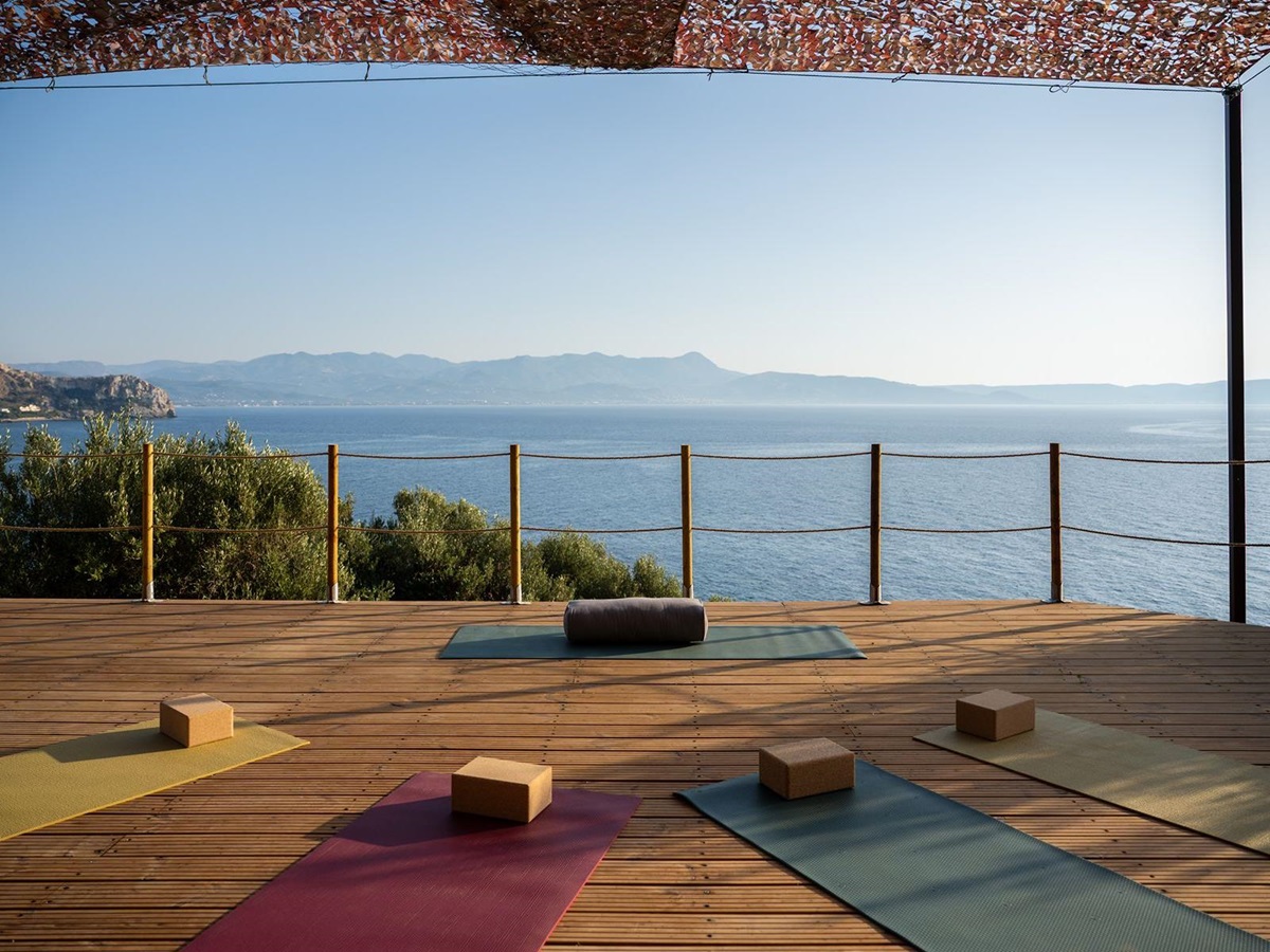 Yoga at Villa Kallisti in Crete
