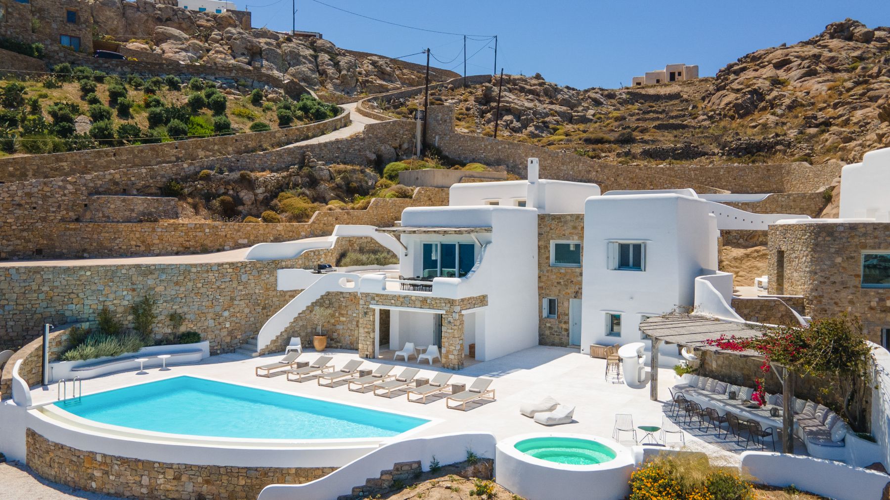 View of exterior at Villa Kallos, Mykonos