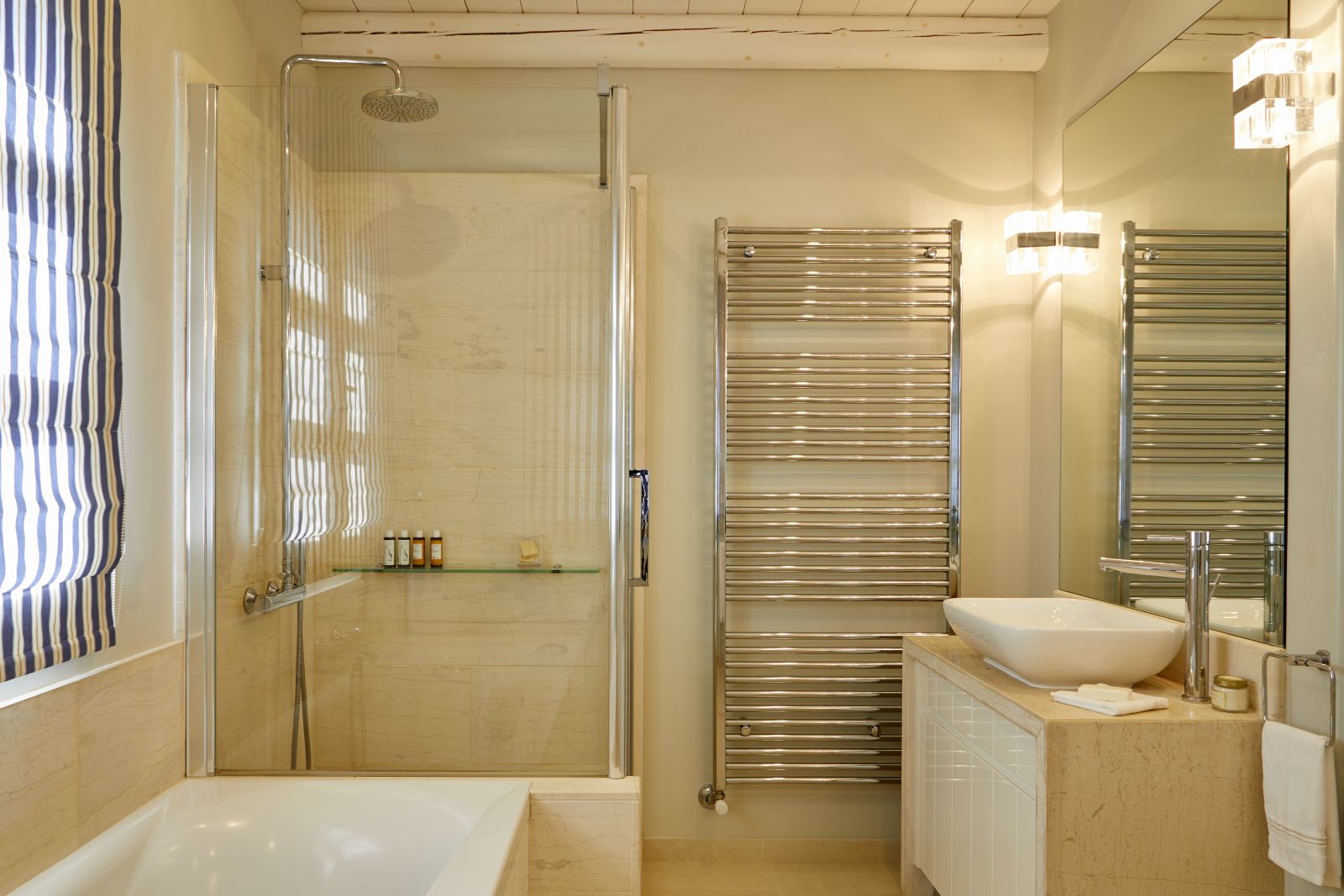 a bathroom at the villa castro in corfu, greece