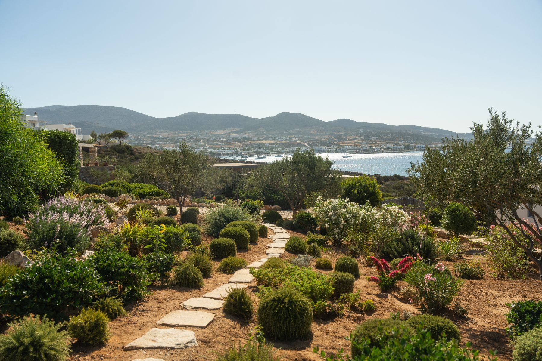 Garden path at Villa Kymata, Paros