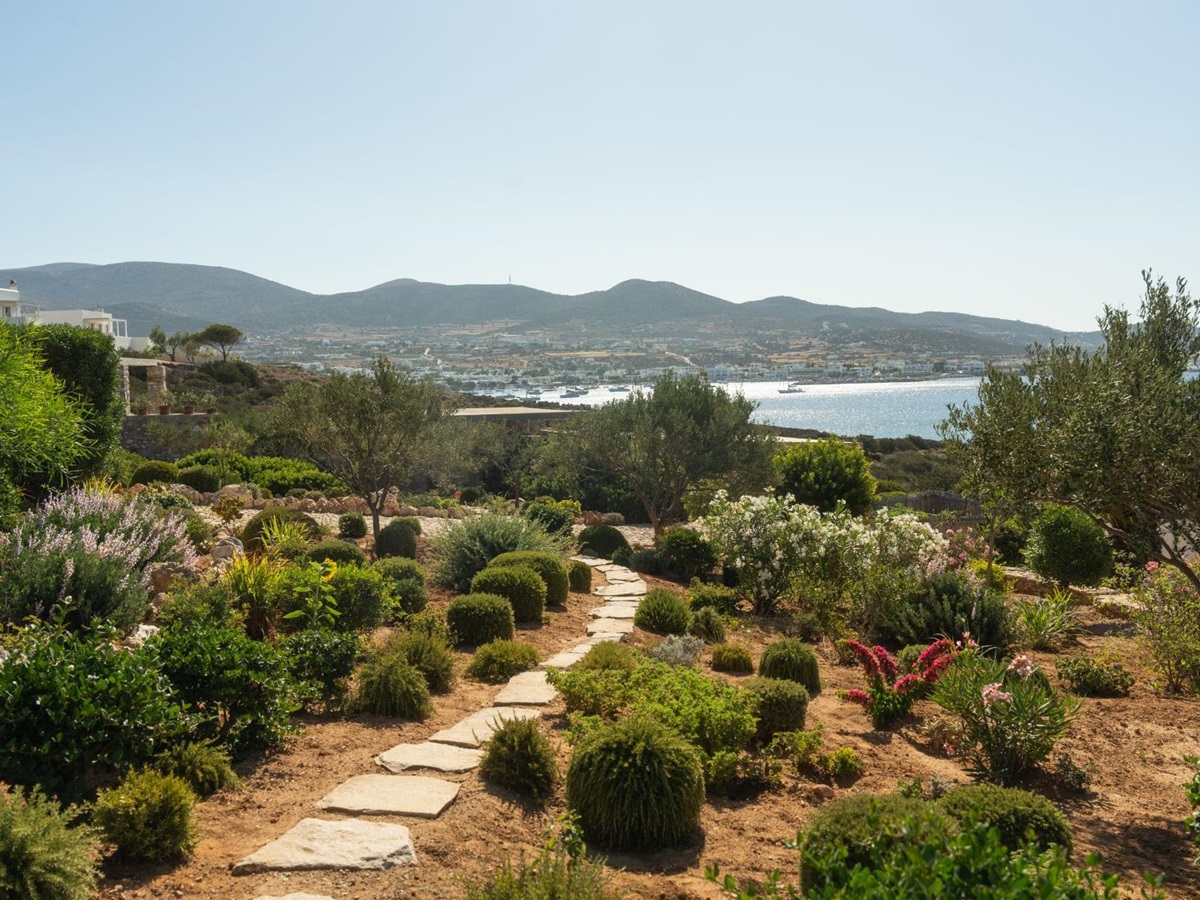 Garden path at Villa Kymata, Paros