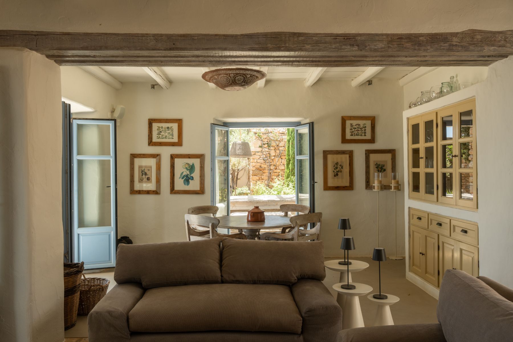 Living room at Villa Kymata, Paros