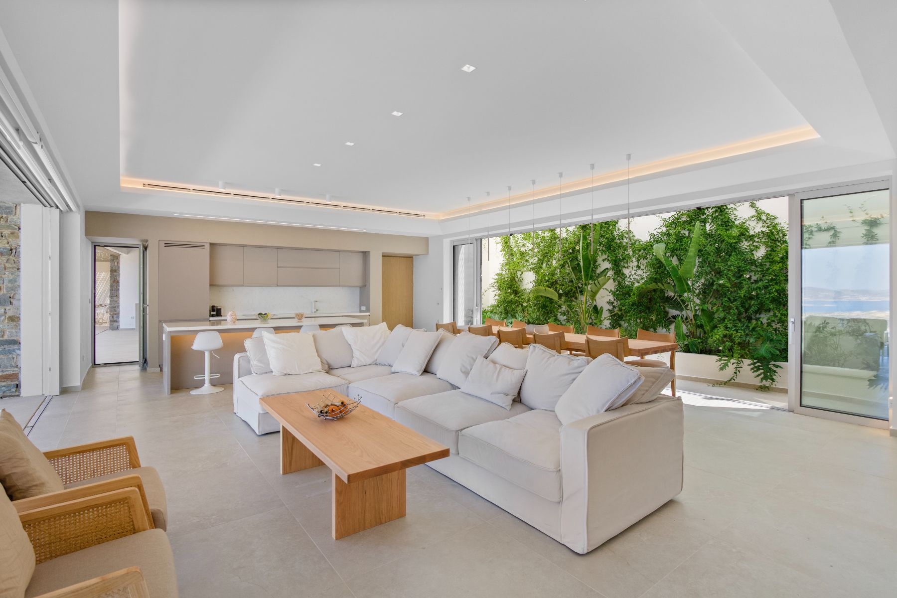 Living room at Villa Lara, Paros