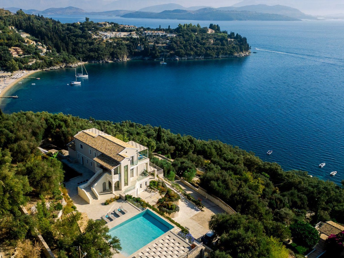 Aerial view of Villa Leonidas