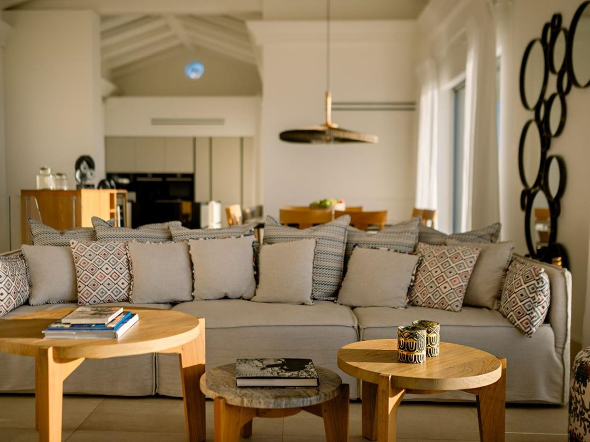 Living room at Villa Leonidas