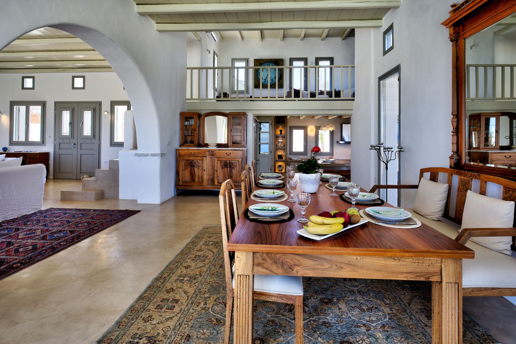 Dining room at Villa Livadi, Paros