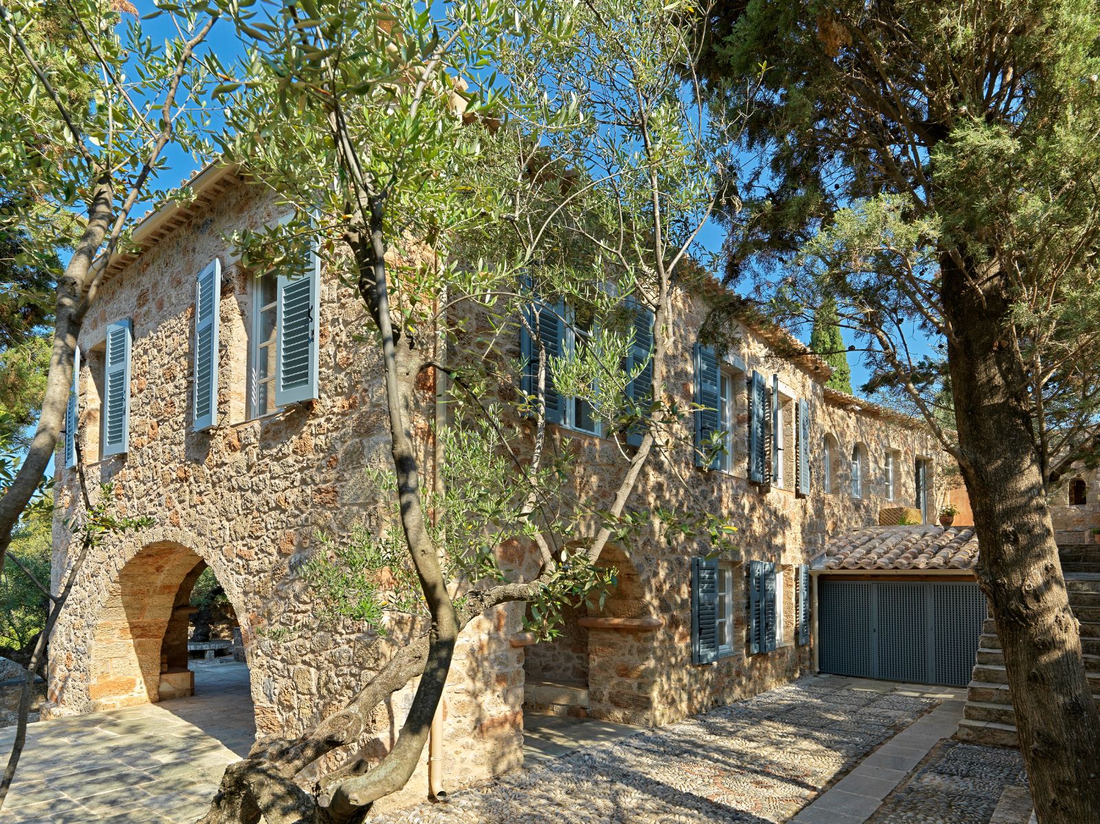 Exterior of Villa Mani in the Peloponnese 